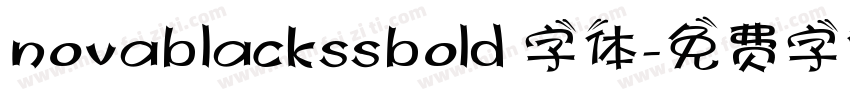 novablackssbold 字体字体转换